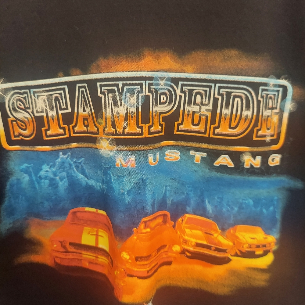 Ford Stampede Mustang Tee - Blue and Orange